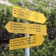 Wanderwegebeschilderung am Wendelstein, © Claudia Hinz Wanderwegebeschilderung am Wendelstein, © Claudia Hinz