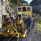 Gleisregulierungsarbeiten auf der Trasse der Wendelstein-Zahnradbahn, © Florian Schindlbeck Gleisregulierungsarbeiten auf der Trasse der Wendelstein-Zahnradbahn, © Florian Schindlbeck
