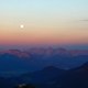 Vollmond &uuml;berm Wilden Kaiser, gesehen vom Wendelstein, &copy; Claudia Hinz