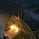 Beleuchtete B&uuml;hne auf der Bergterrasse am Wendelstein, &copy; Claudia Hinz