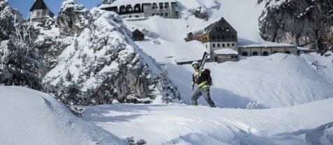 Skitourengeher im Skigebiet Wendelstein, © Alpenregion Tegernsee-Schliersee e.V., Hansi Heckmair