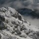 Die Wendelstein-Seilbahn vom Gipfel aus fotografiert, &copy; Claudia Hinz