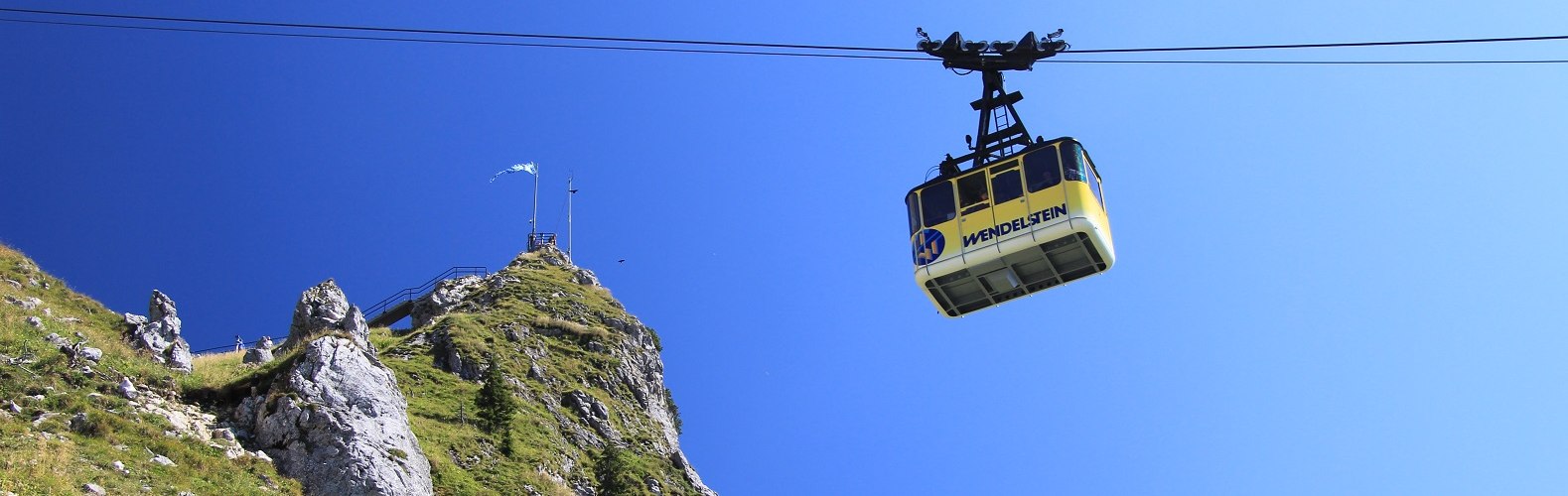 Wendelstein-Seilbahn mit Aussichtskanzel Gacher Blick, &copy; Claudia Hinz