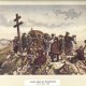 Auf der Spitze des Wendelsteins - Zeichnung um 1885 von G. Heine