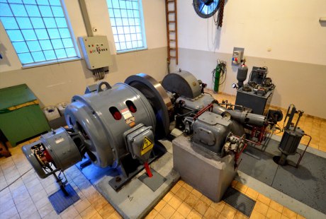 Pelton Turbine Wasserkraftwerk Wendelsteinbahn, &copy; Peter Hofmann