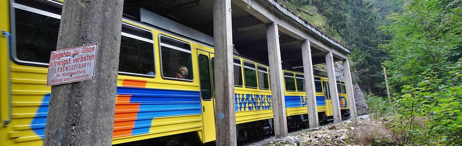 In der Zahnradbahn auf den Wendelstein gilt aktuell Maskenpflicht, &copy; Claudia Hinz