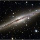 Galaxie NGC 891, aufgenommen vom Wendelstein Teleskop, © LMU / Observatorium Wendelstein