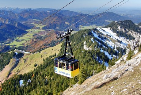Wendelstein-Seilbahn mit Blick ins Leitzachtal, &copy; Claudia Hinz