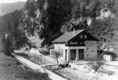Kraftwerk der Wendelsteinbahn 1910, © Archiv der Wendelsteinbahn