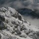 Die Wendelstein-Seilbahn vom Gipfel aus fotografiert, © Claudia Hinz