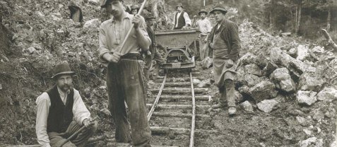 Wendelsteinbahn Bauarbeiten 1910-12, © Archiv der Wendelsteinbahn GmbH