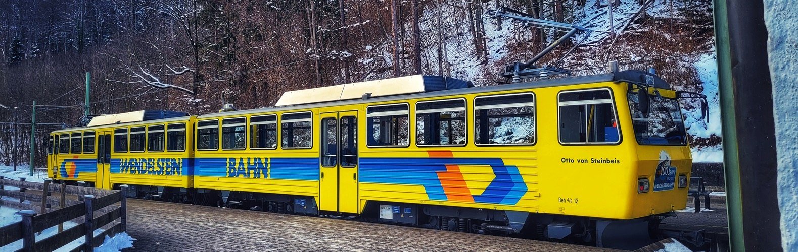 Wendelstein-Zahnradbahn am Talbahnhof in Brannenburg, © Daniela Klein