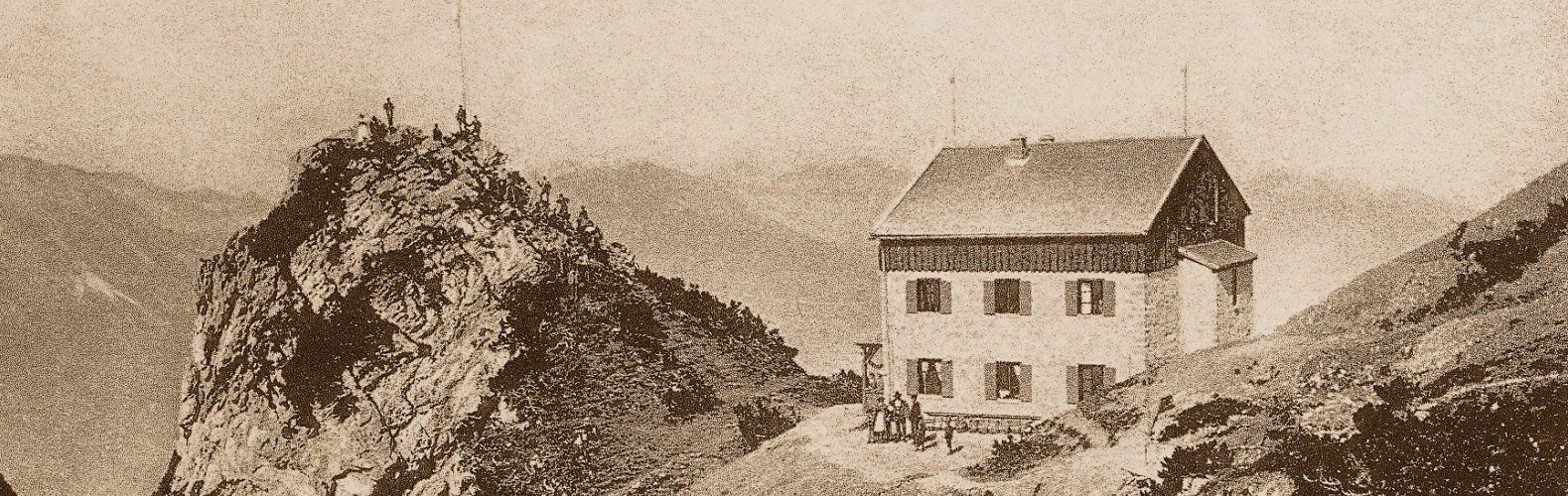 Das Wendelsteinhaus im Jahr 1883, © Archiv der Wendelsteinbahn GmbH